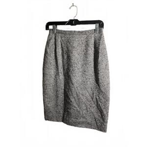 Barbara Bui Paris Gray Wool Tweed Pencil Skirt Small